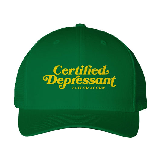 Certified Depressant Kelly Green - Trucker Hat